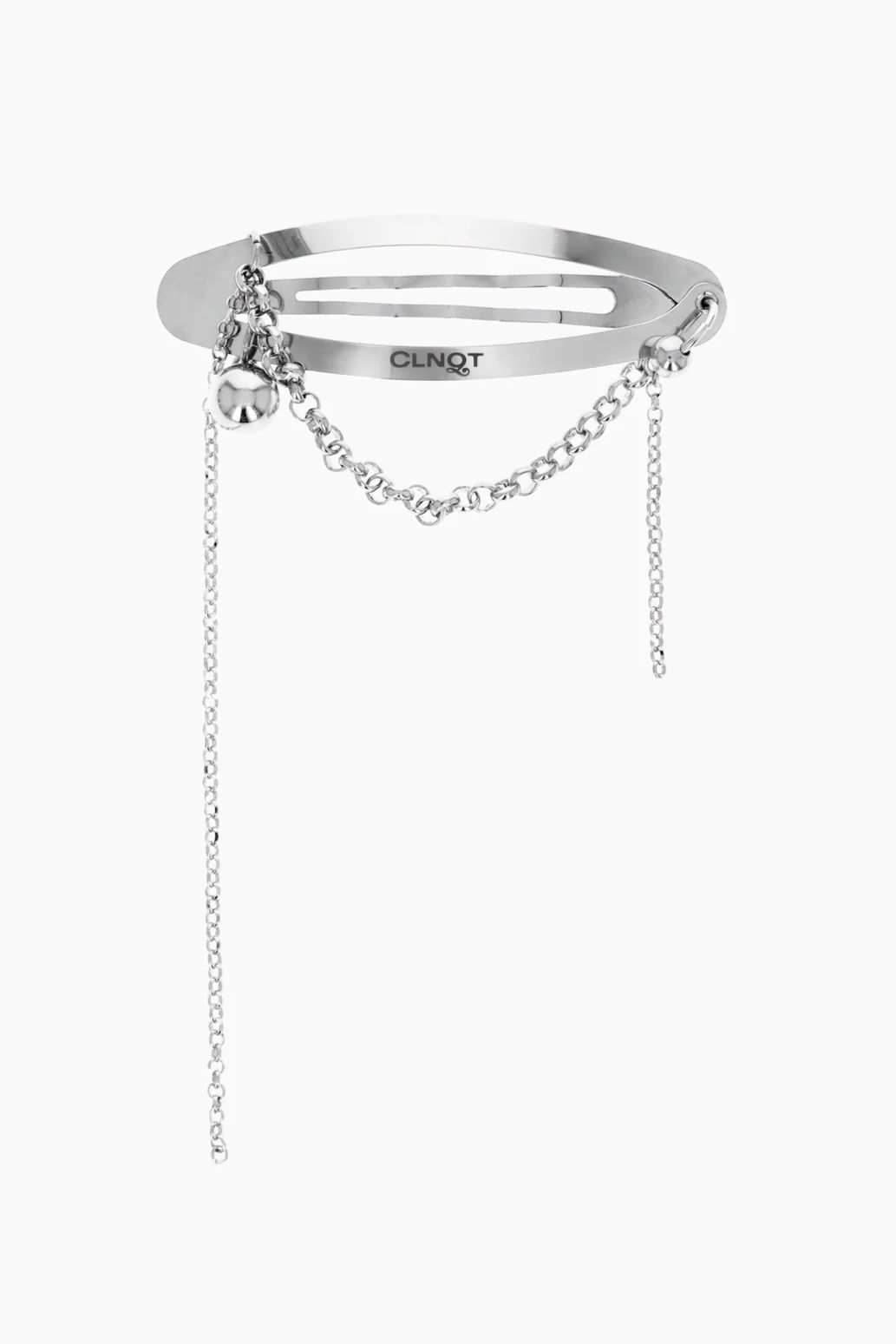 Lewis silver barrette