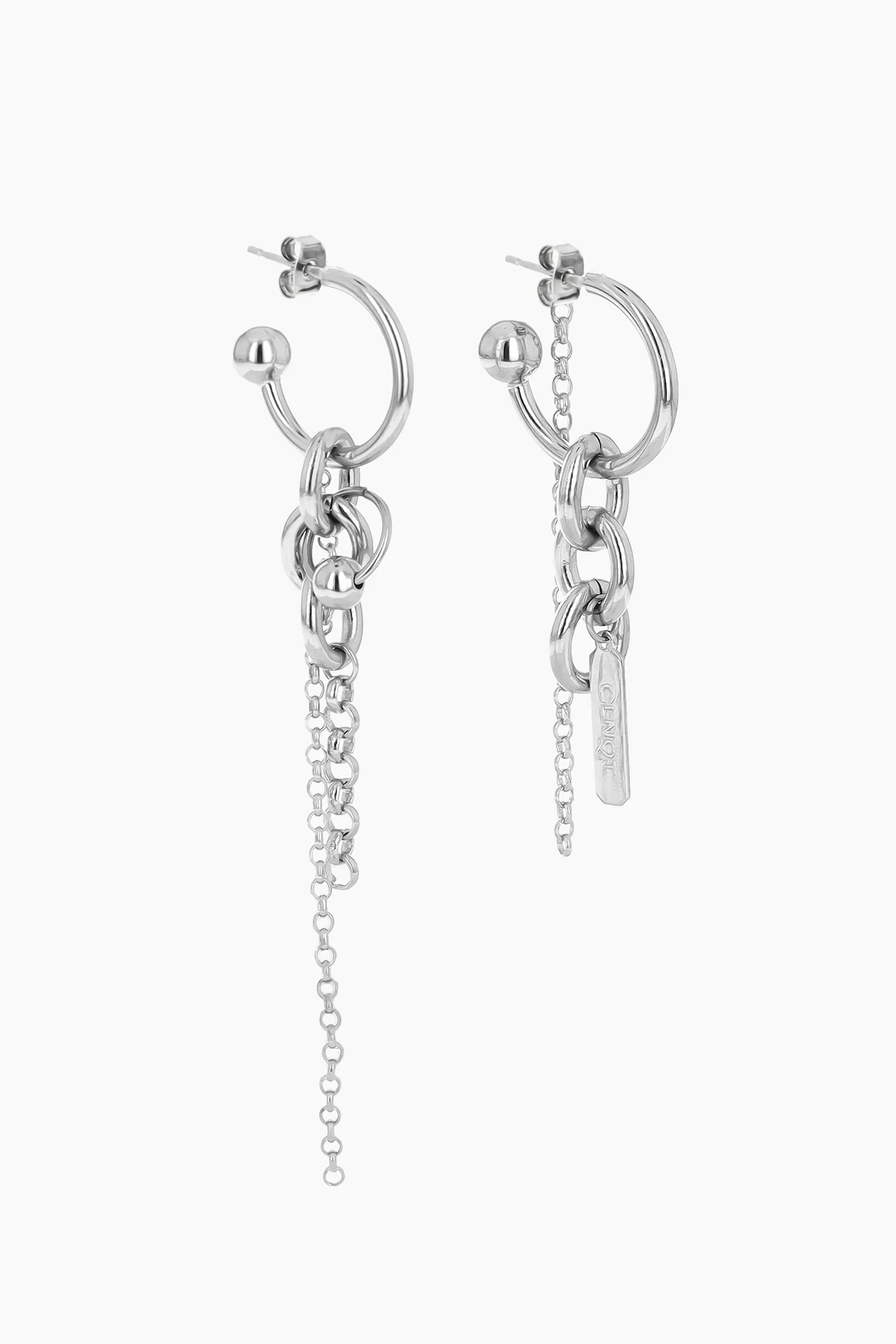 Lewis silver earrings