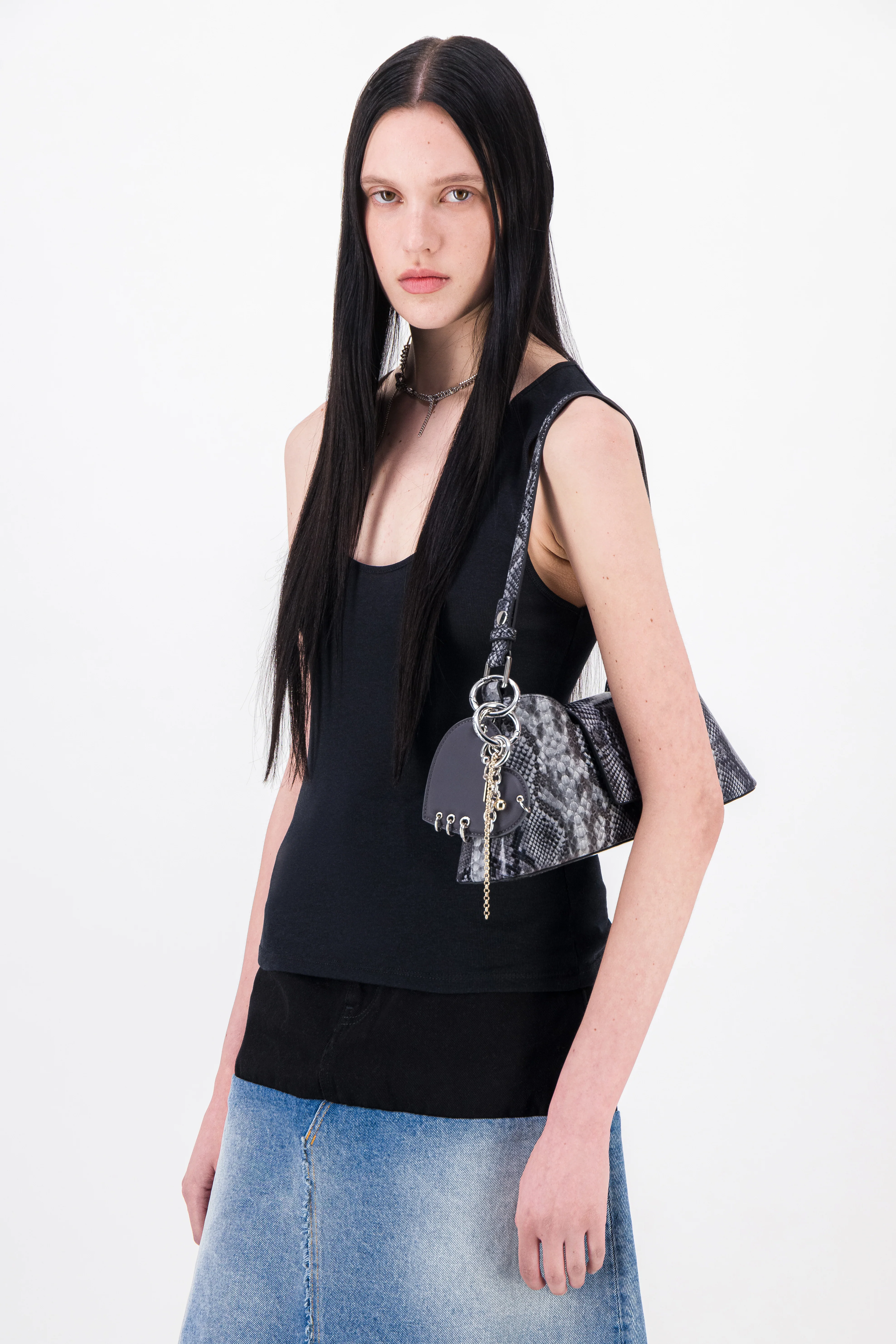 Marla Grey Python Bag + Lewis keychain - Image 3