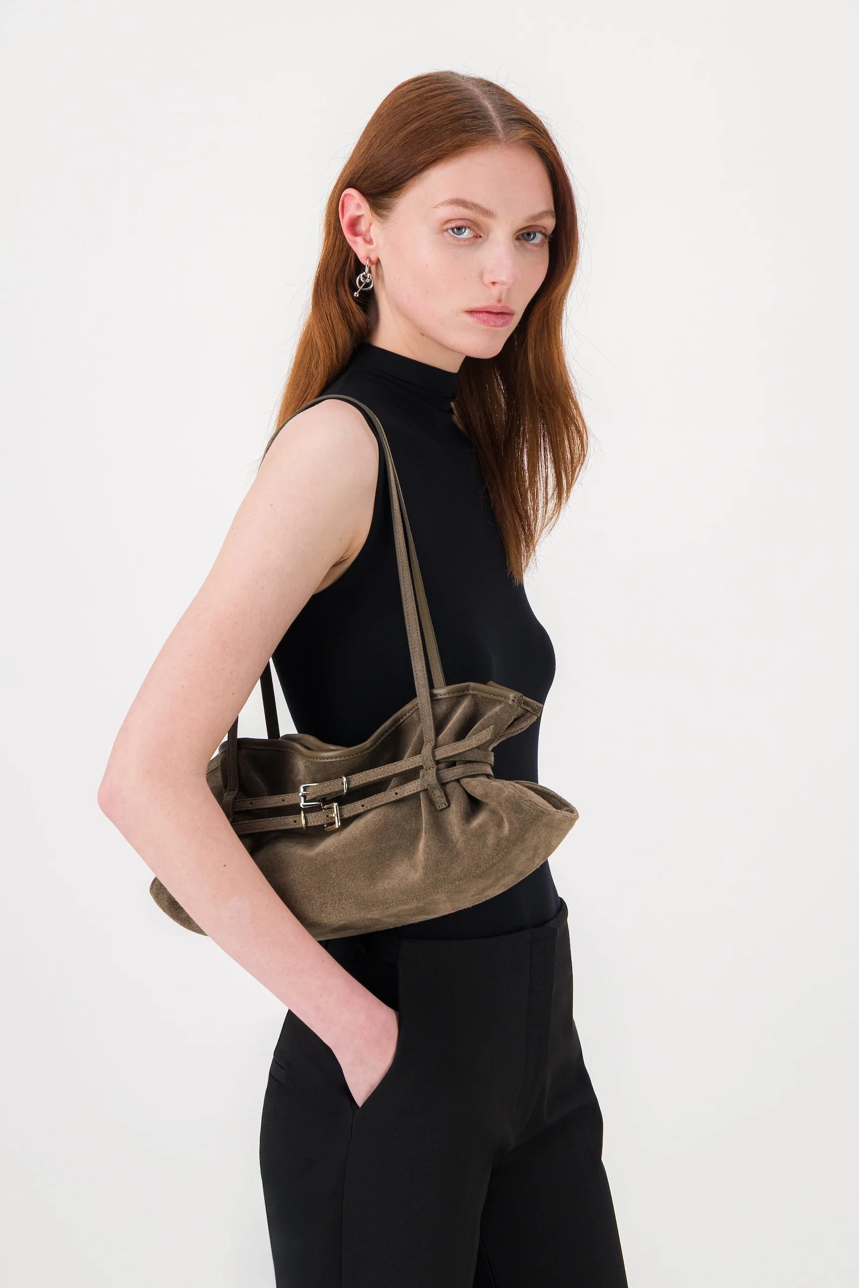 Sidney clay suede bag - Image 3