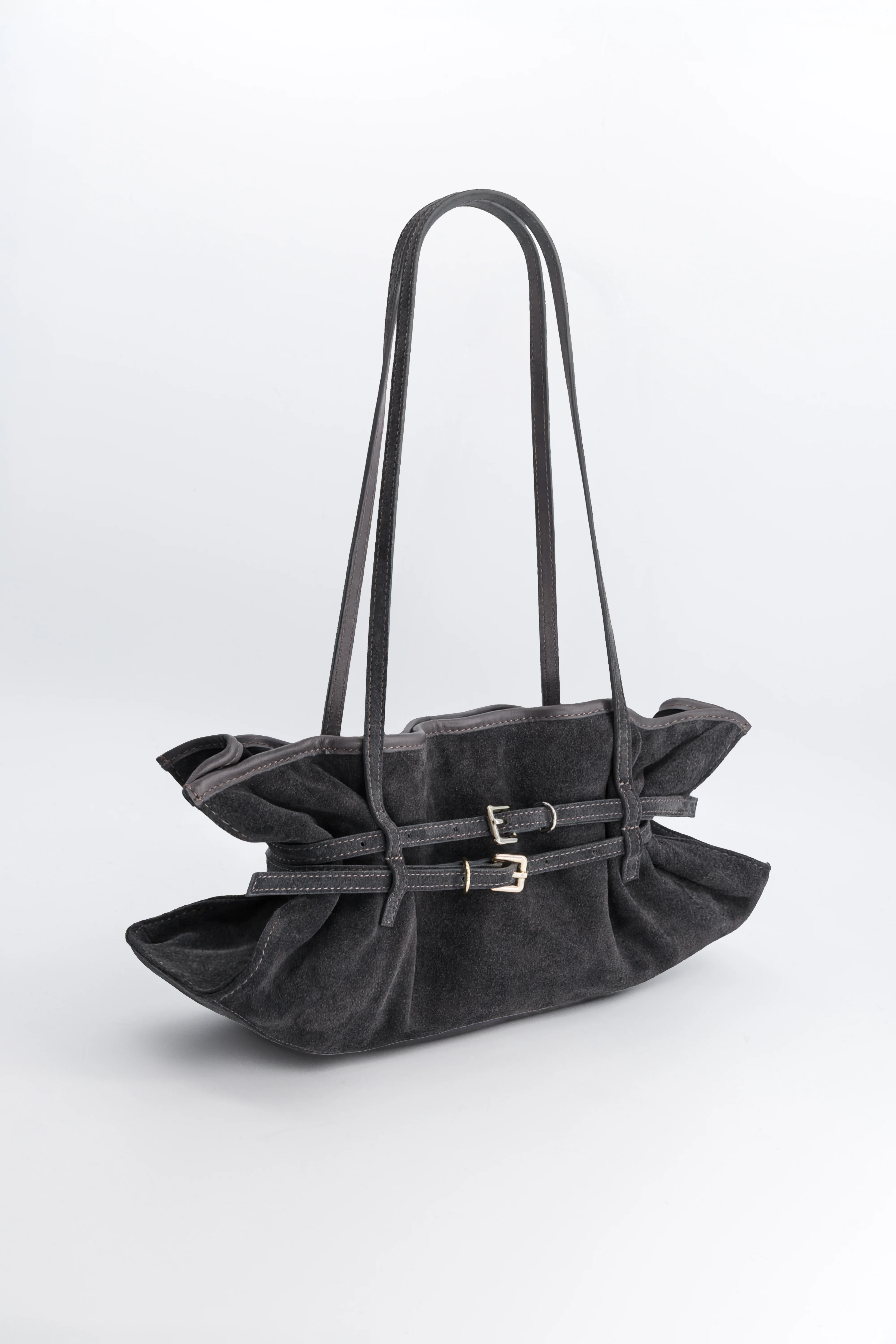 Sidney grey suede bag - Image 4